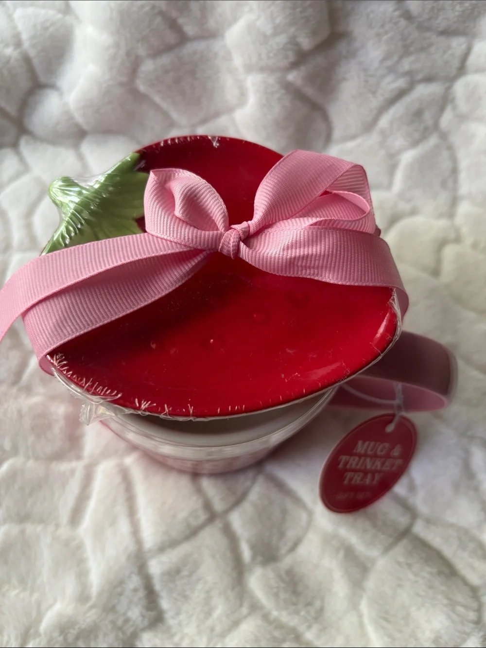 Berry Best Mom Pink Mug & Trinket Tray Gift Set - Charming Mom Gift